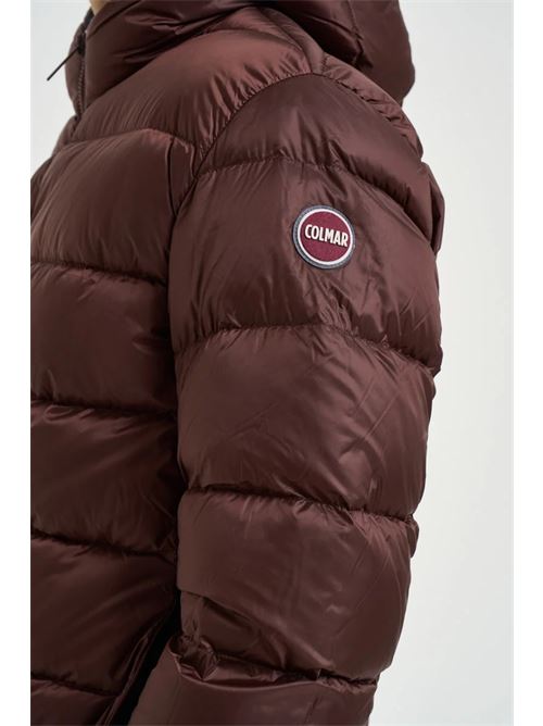 quilted jkt with hooded with natural down COLMAR ORIGINAL | 12000007 3JQ257